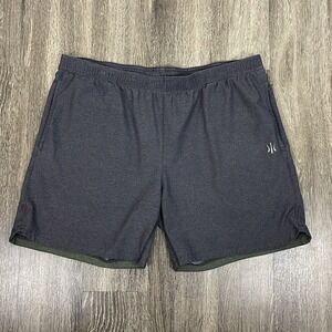 Rhone Shorts Mens Size 2XL Gray Nylon Mesh Perforated Unlined Elastic Drawstring